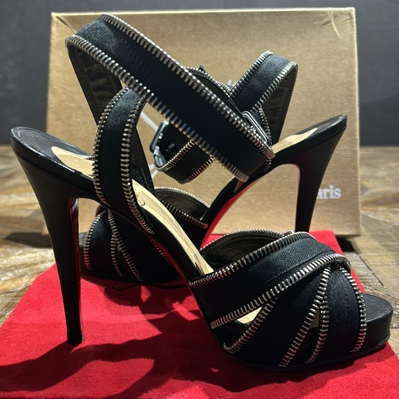 Christian Louboutin Zoupi 120 Nappa US 7.5 - Picture 5 of 9